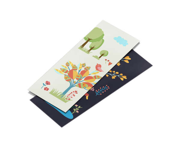 Full Color Printed Custom 2x6 Bookmarks