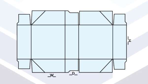 4-Corner Box Tray with Lid Template
