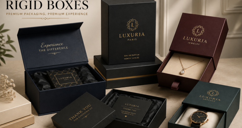 Custom Rigid Boxes: How Premium Packaging Creates a Luxury Experience