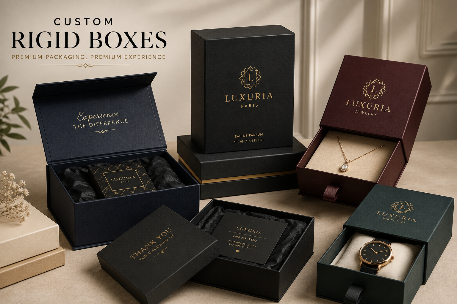 Custom Rigid Boxes: How Premium Packaging Creates a Luxury Experience