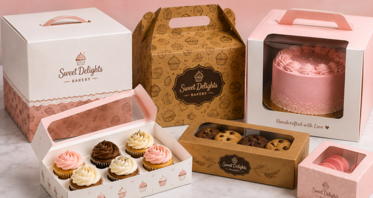 Custom Bakery Boxes: Packaging Ideas for Cakes, Cookies & Cupcakes