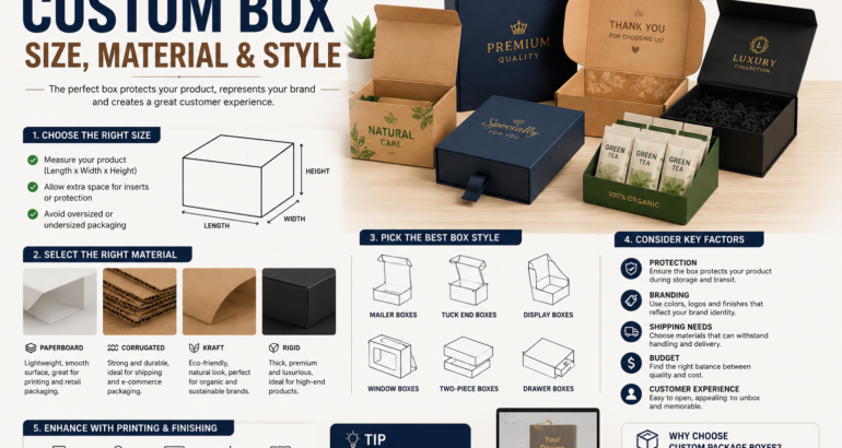 How to Choose the Right Custom Box Size, Material and Style